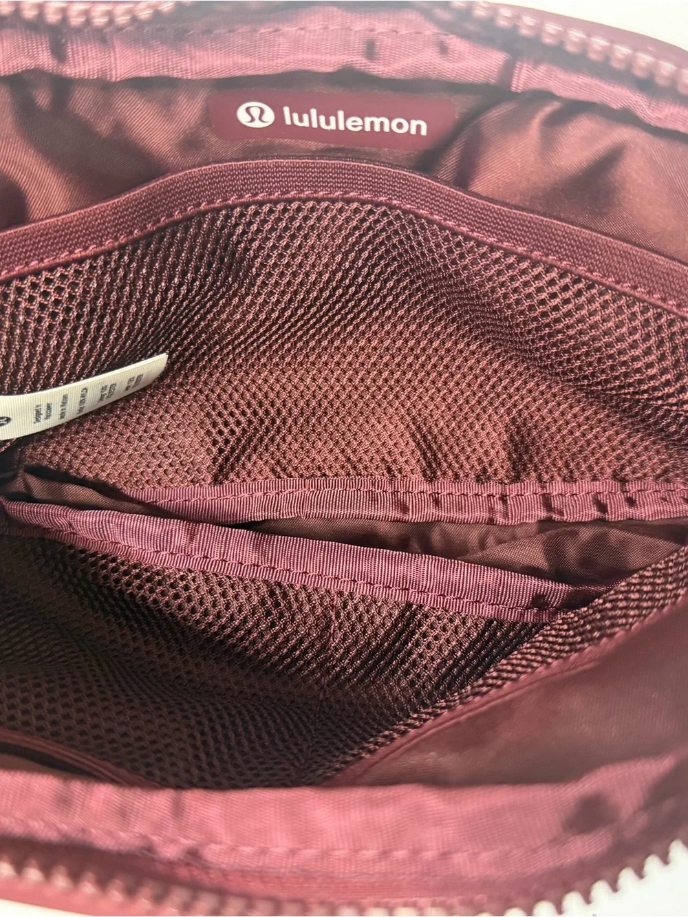 Lululemon Burgundy Belt Bag